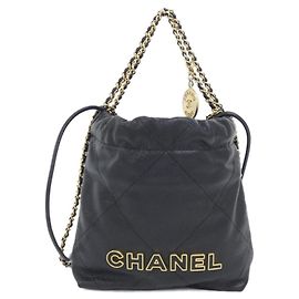 Chanel 22 Line MINI Handtasche Schwarz