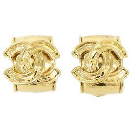 Boucles d'oreilles clips Chanel Gold Doré