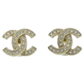 Boucles d'oreilles puces Chanel ABE100 Gold Doré