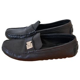 Mocassins Louis Vuitton en cuir noir Noir