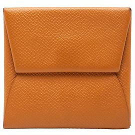 Hermès Carteira/Porta-moedas Hermes Bastia PM Marrom