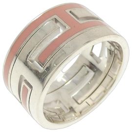 Anello Hermès Move H in argento Argento