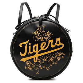 Gucci Runder Rucksack 543324 Schwarz Gelb
