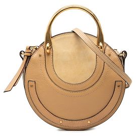 Borsa a mano e a tracolla Chloé Chloe Pixie Marrone Beige
