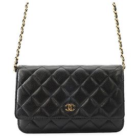 Cartera con cadena Chanel Classic Matelassé Negro