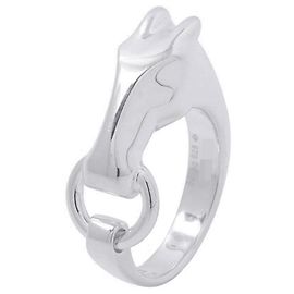 Hermès Hermes Galop Band Ring in Silver 925 Other