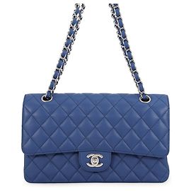 Bolsa de Ombro Chanel Matelassé Blue Azul