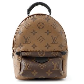 Louis Vuitton Monogram Reverse Palm Springs Backpack MINI M44872 Noir