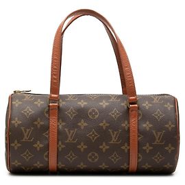 Louis Vuitton Monogram Papillon 30 Handbag Brown
