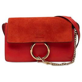 Borsa a tracolla Chloé Faye Rosso