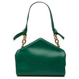 Bottega Veneta Green Leather Tip Chain Handbag Green