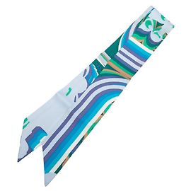 Hermès Hermes Twilly Brides de Gala Shadow Scarf/Muffler Blue Multiple colors