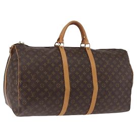 LOUIS VUITTON Monogram Keepall Bandouliere 60 Bolso Boston M41412 LV Auth 203169 Monograma