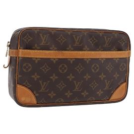 Bolsa de mão LOUIS VUITTON Monogram Compiegne 28 M51845 LV Auth ep16014 Monograma