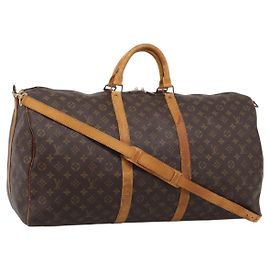 LOUIS VUITTON Monogram Keepall Bandouliere 60 Boston Bag M41412 LV Auth 202814 Monograma