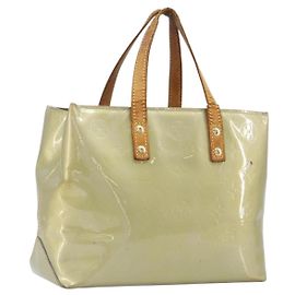 LOUIS VUITTON Monogram Vernis Reade PM Handtasche Gris M91145 LV Auth bs37346 Grau