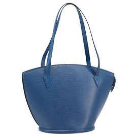 LOUIS VUITTON Epi Saint Jacques Shopping Shoulder Bag Blue M52275 Auth ep16132 Blu