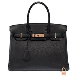 Hermès Sac HERMES Birkin 30 en Cuir Noir - 103923 Noir