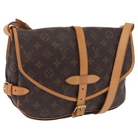 LOUIS VUITTON Monogram Saumur 30 Shoulder Bag M42256 LV Auth 204593A Monograma
