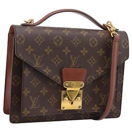 Bolso de mano LOUIS VUITTON Monogram Monceau 26 M51187 LV Auth ep16227A Monograma
