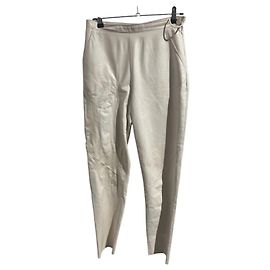 Pantaloni Hermès bianchi T.38 Bianco