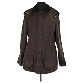 Giacca Barbour in cotone kaki Cachi