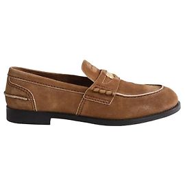 Miu Miu Loafer aus Wildleder camel Kamel