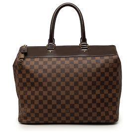 Borsa da viaggio Louis Vuitton Damier Ebene Greenwich PM Marrone Marrone