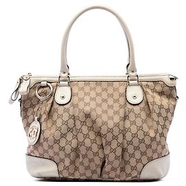 Sac à main Gucci GG Canvas Sukey Blanc Blanc
