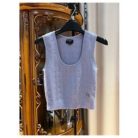 Chanel Cashmere Knitwear Purple Multiple colors