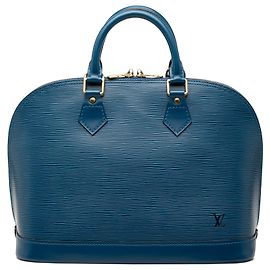 Sac à main Louis Vuitton Epi Alma PM Bleu Bleu
