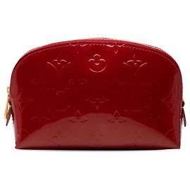 Pochette de toilette Louis Vuitton Monogram Vernis rouge Rouge