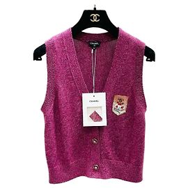 Chanel Strickjacke aus Kaschmir in Rosa Mehrfarben