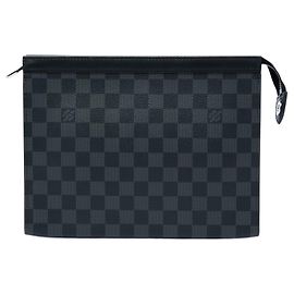 Sac pochette Louis Vuitton Damier Graphite Pochette Voyage MM noir Noir