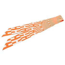 Sciarpa Twilly in seta Hermès Op H Arancione Arancione