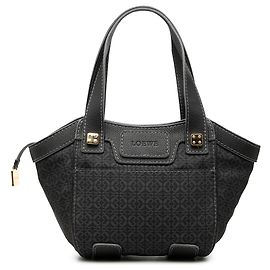 Sac cabas LOEWE Anagram Canvas Noir Noir