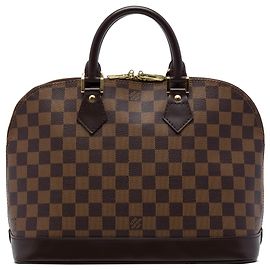 Brown Louis Vuitton Damier Ebene Alma PM Handbag Brown