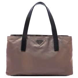 Tote Prada Tessuto castanho Marrom