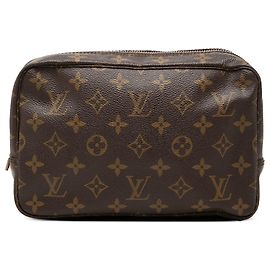 Louis Vuitton Monogram Trousse Toilette 23 Clutch Bag Braun Braun