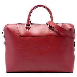 Borsa Business Louis Vuitton Epi Porte Documents Jour Rossa Rosso