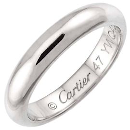 Anel Aliança Cartier 1895 Classic em Platina Outro