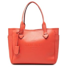 Borsa Tote e a tracolla Loewe Heritage in pelle rossa Rosso