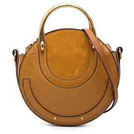 Chloé Pixie Handtasche aus braunem Leder und Wildleder Braun
