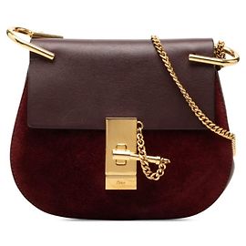 Bolsa de ombro Chloé Drew Bordeaux