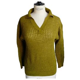 Soeur SŒUR Alpaka-Mischung Pullover Ajouré Grün Grün