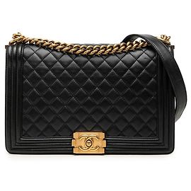 Bolso de cadena Chanel Boy Chanel 28 Negro