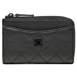 Chanel Coco Mark Classic Fragment Case Anthrazitgrau