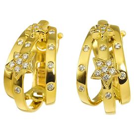 Orecchini Chanel Comet in diamanti e oro giallo 18K Altro