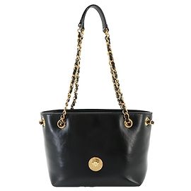 Bolsa de ombro pequena com corrente Medusa da Versace Preto