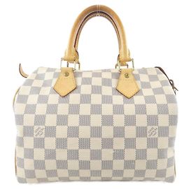Bolsa Boston Louis Vuitton Damier Azur Speedy 25cm Azul
